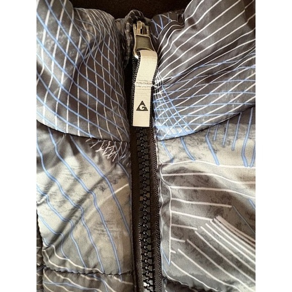 Gerry Boys Puffe Winter Jacket Sz S 7-8 Gray Blue Insulated Full Zip Coat Pocket - Picture 2 of 14